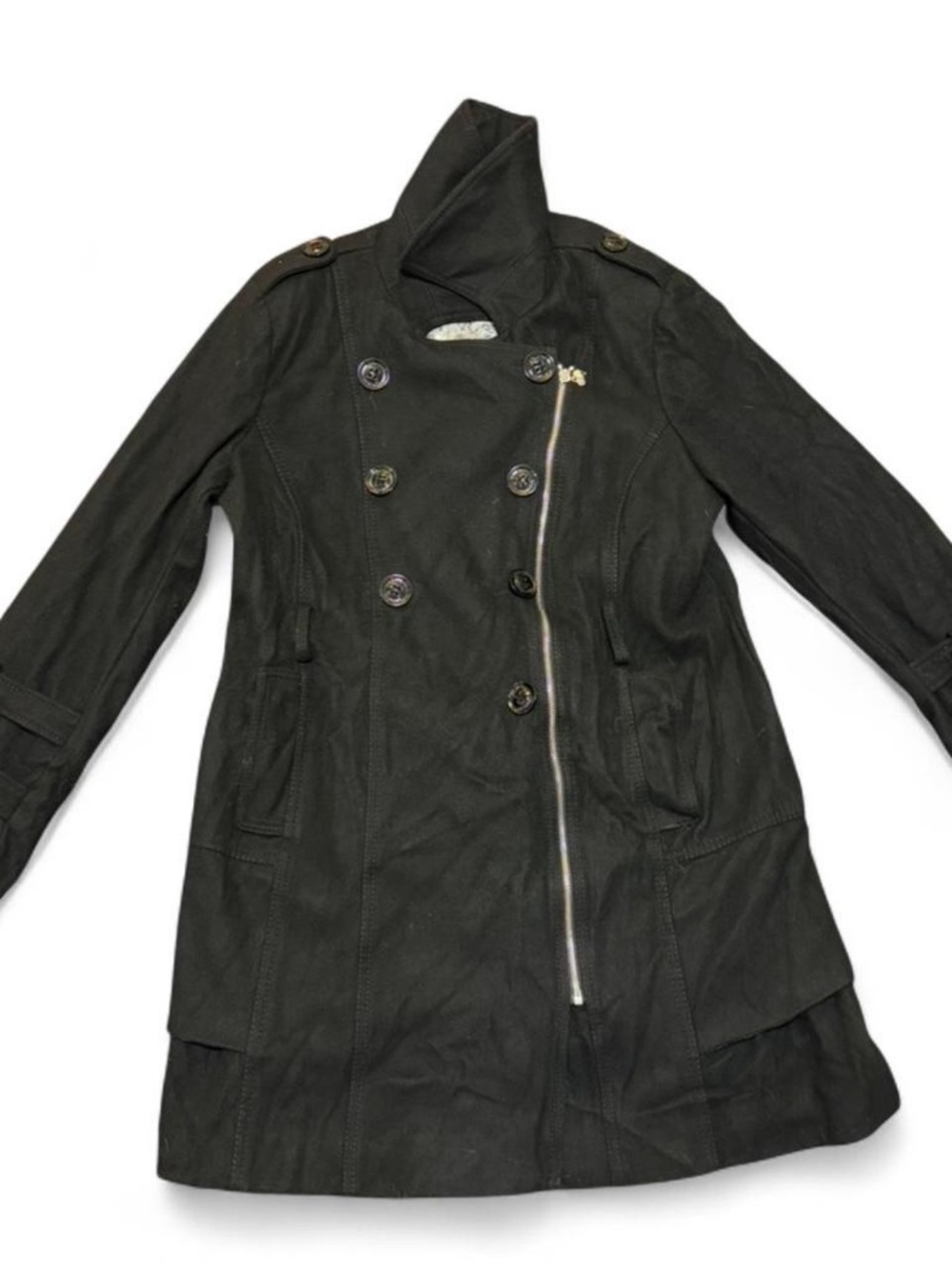 Guess black trench coat.Missing the belt!